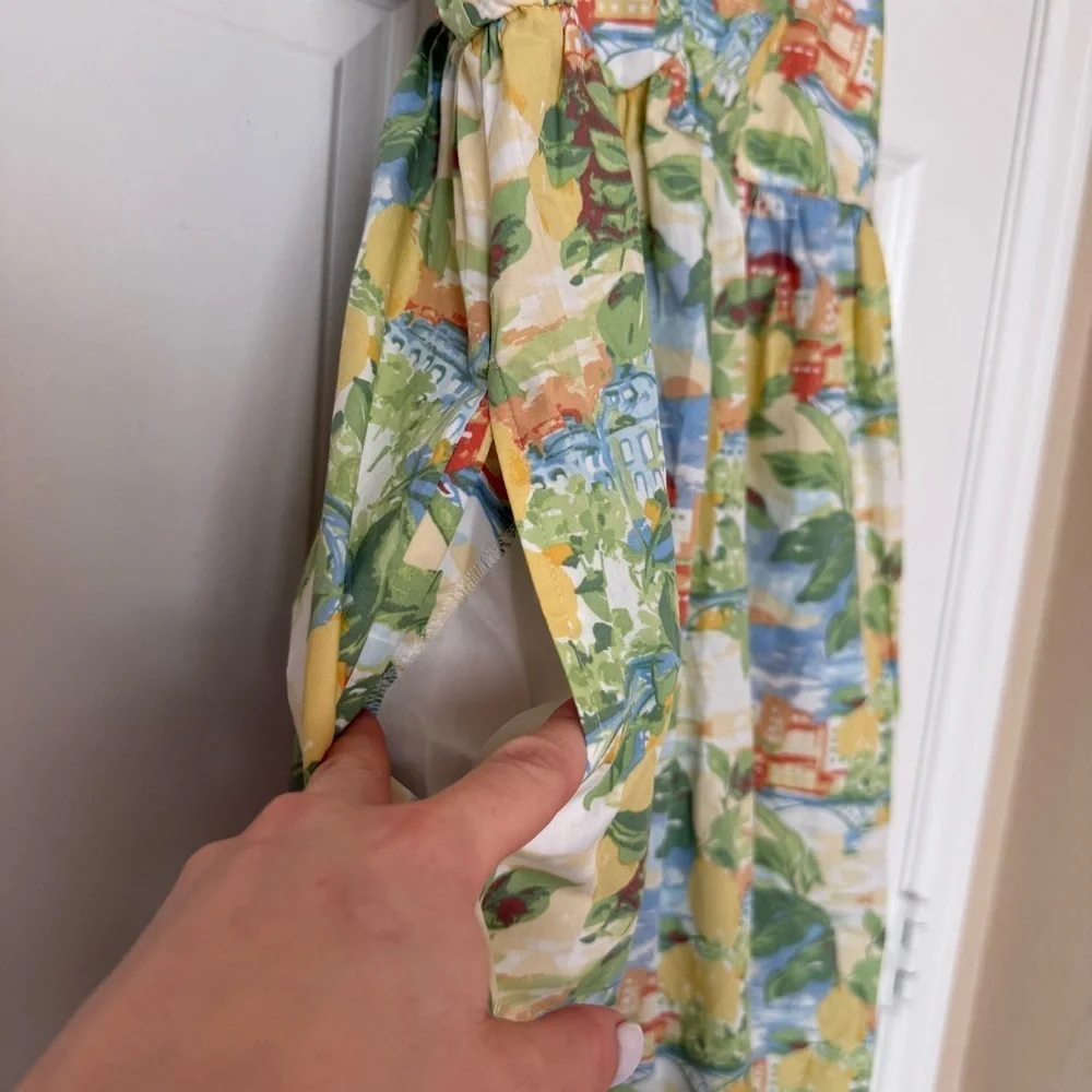 Abercrombie Sweetheart Babydoll Maxi Dress Medium Petite